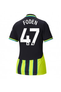 Fotbalové Dres Manchester City Phil Foden #47 Dámské Venkovní Oblečení 2024-25 Krátký Rukáv